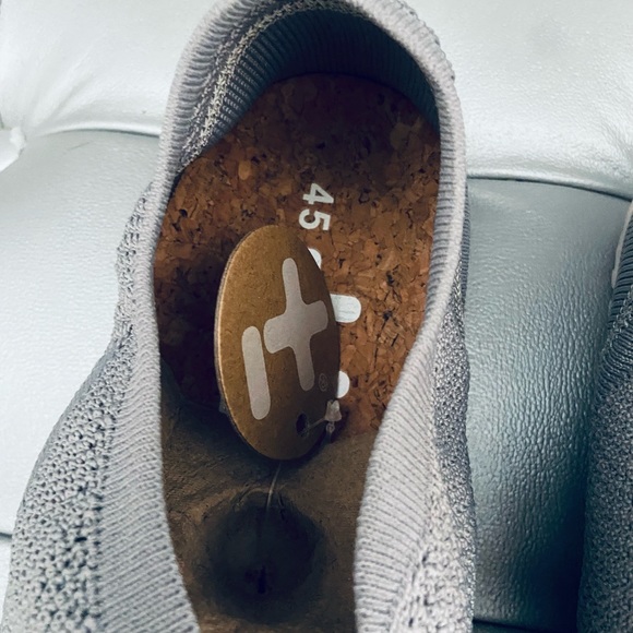 NEW! OTZ Shoes Griffin Gray Mesh Knit Espadrilles w/ Cork Insole Slip-on - Picture 6 of 7